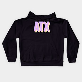 ATX in purple Kids Hoodie